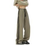 Pantaloni a tre barre primavera 2025 nuovi pantaloni pesanti americani retrò alla moda pantaloni casual lisci alla moda - immagine 5